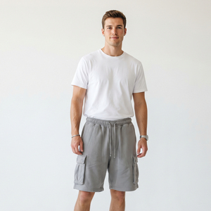 Pantalones Cortos Deportivos Holgados para Hombre, Casuales, 100% Algodón, Felpa, Personalizados, para Correr, Gimnasio, Fitness - Product Image 1
