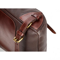 Sac à dos en cuir véritable de qualité supérieure avec fermeture à boucle