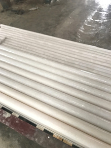 แผ่นหินอ่อนสีขาวเวียดนามแท้สำหรับบันไดภายนอกวิลล่าหรูหรา กระเบื้องหินธรรมชาติแบบด้าน คุณภาพสูง ราคาขายส่ง - Product Image 6