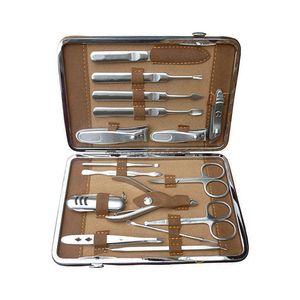 High Quality Manicure & Pedicure Kits Stainless Steel Professional <b>Nail</b> Clippers Scissors Cutter Travel <b>Case</b> 5in1 Durable - Product Image 4