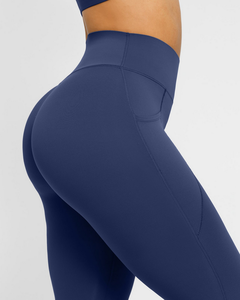 Ropa Deportiva Femenina de Alta Calidad, Leggings de Yoga de Cintura Alta con Efecto Segunda Piel, Conjunto de Leggings y Sujetador Deportivo para Gimnasio y Fitness - Product Image 4