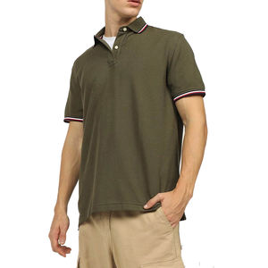 Service OEM/ODM, prix bas, t-shirt polo pour homme, best-seller, col montant, style boutonné sur le devant, t-shirt polo pour homme en coton, grande taille - Product Image 6