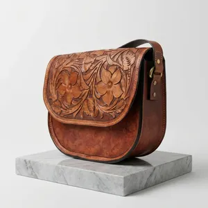 Vintage Women's <b>Handbag</b> Genuine Leather Bags Shoulder Bags Leather <b>Handbags</b> for Women - Product Image 6
