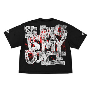 Silence Is My Voice Printed Regular Fit T-Shirt <b>Men</b> Streetwear <b>Turtleneck</b> Short Sleeve 100% Cotton Jersey Solid Black - Product Image 1