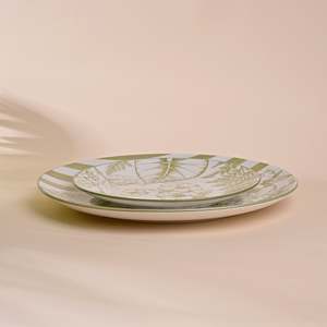 Hazel Artistic Porcelain Plate <b>Set</b> Hand Painted Dinnerware <b>Microwave</b> & Oven Safe Dishwasher Safe Boxed - Product Image 3