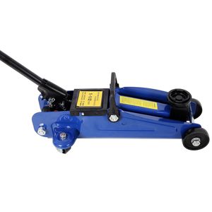 Martinetto idraulico a carrello in acciaio blu da 1,5 tonnellate a basso profilo per auto, con intervallo di sollevamento da 5 a 11,8 pollici - Product Image 4