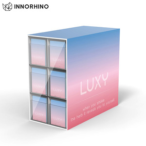 ชั้นวางสินค้าเคาน์เตอร์อะคริลิคทนต่อนํ้าผลไม้,ชั้นวางเคสลิ้นชักแบบกำหนดเอง OEM ขาตั้ง INNORHINO 6ช่อง - Product Image 2