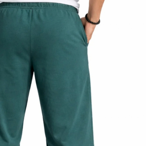 Custom <b>Mens</b> Green Cotton <b>Fleece</b> Bermuda <b>Shorts</b> Elastic Waist Drawstring Side Pockets Easy Fit Casual Daily Wholesale Long <b>Shorts</b> - Product Image 4