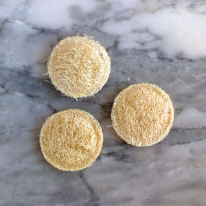 Esponjas para el cuidado de la piel, esponja redonda natural para el baño corporal, limpieza facial - Product Image 4
