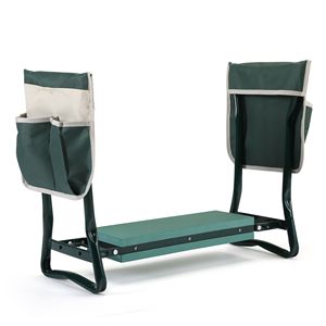 Portable Outdoor 2-in-1 Green <b>Garden</b> Stool and Kneeler <b>Garden</b> Bench with Tool Bags and <b>Kneeling</b> <b>Pad</b> Gift <b>for</b> Parents - Product Image 3