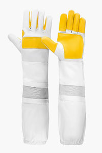 Gants de jardinage en cuir de vachette épais et longs, résistants aux épines de rose, pour l'apiculture, le travail et la soudure (vente en gros) - Product Image 4