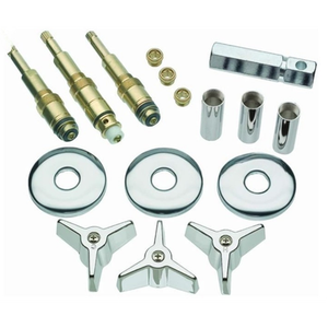 RKB0003 Brass Modern Wall-Mounted Electroplated Cylindrical Bathroom Plumbing Remodeling Kits with Easy Installation - Product Image 1