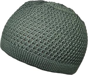 Chapeau de prière islamique pour homme en denim et coton, léger et respirant, idéal pour l'été - Product Image 3