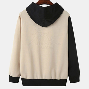 Sweat-shirt à capuche pour homme, coupe classique, imprimé logo sur le devant, style streetwear décontracté, color block - Product Image 2
