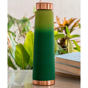 Botella de Agua Moderna con Tapa, Portátil, para Viajes, Acabado Rojo Oscuro - Product Image 5