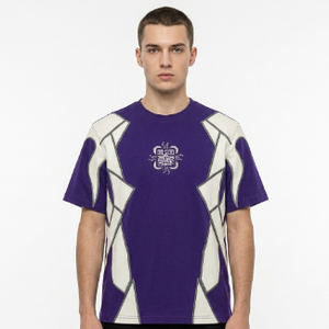 Summer's Men Custom Cotton O-Neck Embroidery <b>Patchwork</b> Graphic T-<b>Shirt</b> Regular Fit Street Style Short Sleeve Men's T-<b>Shirt</b> - Product Image 2