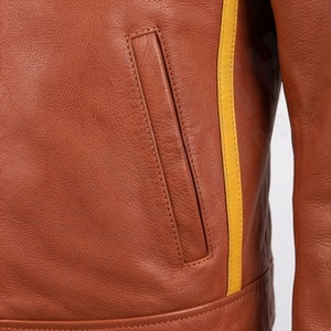 Chaqueta de Motociclista de Cuero Genuino para Hombre de la Mejor Calidad, Nueva Colección de Invierno, Chaquetas de Motocicleta con Protecciones Desmontables Personalizadas - Product Image 5