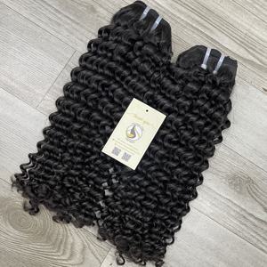 12A Grado Cuerpo rizado profundo Ondulado Negro Paquetes Cutículas completas Alineadas Cabello humano vietnamita de Vietnam - Product Image 2