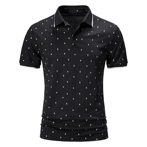 Polo homme décontracté à manches courtes, coupe ajustée, en coton, fabrication sur mesure OEM ODM, vente en gros - Product Image 2
