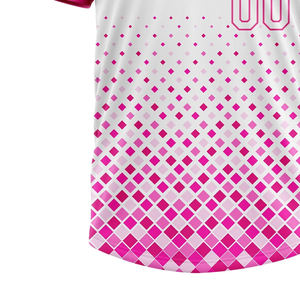 Maillot de baseball personnalisé de haute qualité avec logo imprimé, léger, à deux boutons, manches courtes, pour adulte, respirant et à séchage rapide - Product Image 3