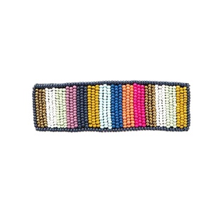 Pince à cheveux perlée colorée faite à la main élégante et tendance pince à cheveux conception étanche strass accessoires de cheveux de mode pour les femmes - Product Image 5