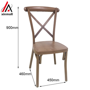Chaises empilables de haute qualité pour les événements de banquet à la <span class=keywords><strong>ferme</strong></span>, vente en gros, chaises de restaurant, chaises de salle à manger à dossier croisé - Product Image 5