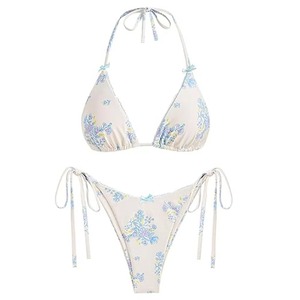 Ensembles de bikinis de plage haut de gamme entièrement personnalisables, bretelles réglables, design tendance, respirants - Product Image 1