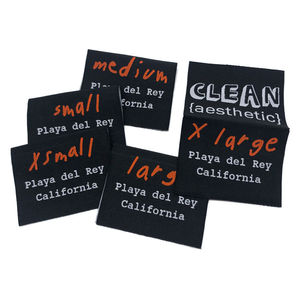 Étiquettes tissées personnalisées avec logo pour les vêtements de marque, conçues en usine avec technique d'impression - Product Image 2