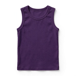 Camiseta sin Mangas para Niñas, 100% Premium, Cuello Redondo, Color Sólido, Verano, Ecológica, Transpirable, con Logotipo Personalizado, a la Moda - Product Image 5