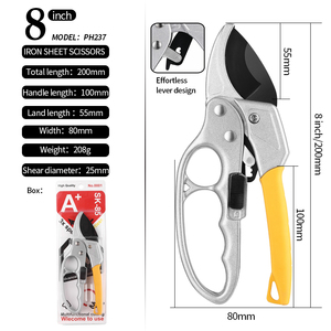 Industrial Grade Gardening Pruning Shears SK5 Blade Bypass <strong>Pruners</strong> for Small and Large Hands Manual <strong>Power</strong> Garden Scissors - Product Image 6