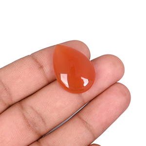 Ónix Natural Color Miel, Cabujón en Forma de Pera de 26x18mm, 19.85 Quilates, Gema de la Mejor Calidad de Ishu Gems para Joyería - Product Image 1