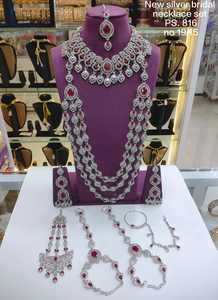 Elegant High Quality Gold Plated Bridal Engagement Wedding Anniversary Party Gift Ethnic Fashion Rhodium Plated Jewelry <b>Set</b> <b>Sets</b> - Product Image 4