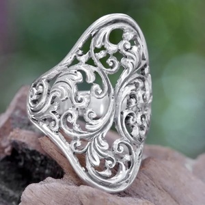 Anillo de Cóctel Envolvente de Plata de Ley 925, Hecho a Mano, para Mujer, Regalo de Compromiso, Boda, Aniversario, Joyería Fina - Product Image 2
