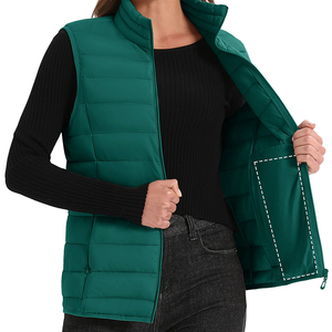 Chaleco acolchado sin mangas, transpirable, deportivo, de invierno, para exteriores, de calidad única, para mujer, precio al por mayor personalizado. - Product Image 4