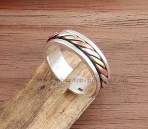 Anillo de Plata de Ley 925 al por Mayor, Anillos Sólidos Minimalistas Lisos para Mujeres y Hombres, Regalo de Joyería para Boda y Compromiso - Product Image 2