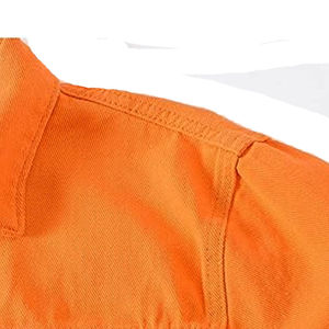 Men's Denim Shirt Jacket 100% Cotton Solid Color Turn-down Collar Casual Winter Hip Hop Regular Fit <b>Covered</b> <b>Button</b> Closure Quick - Product Image 4