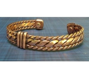 Bracelet ajustable en cuivre pur fait main, accessoire de mode tendance pour hommes et femmes - Product Image 4