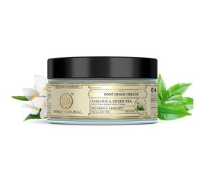 Crema para Pies Khadi Natural con Jazmín y Té Verde, Crema Herbal para el Cuidado de los Pies, para Pies Suaves y Lisos, Ayuda a Humectar la Piel Seca - Product Image 1