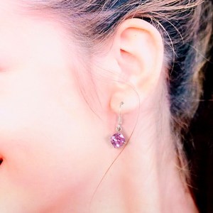 Boucles d'oreilles vintage en saphir rose naturel de Ceylan, faites à la main, en argent sterling 925, boucles d'oreilles à breloques, cadeau pour fiançailles, mariage, fête - Product Image 5