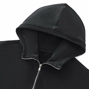 Sweat à capuche personnalisé avec demi-fermeture éclair, vente en gros, hommes, femmes, unisexe, logo brodé, commande en gros, faible MOQ, fournisseur de vêtements sur mesure - Product Image 2