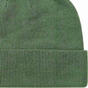Unisex Solid <b>Green</b> Acrylic Flat Knitted <b>Beanie</b> Hat Winter Warm Casual Outdoor Adult 58-60CM Head Circumference - Product Image 3