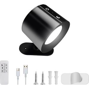 Lampe murale LED rechargeable, orientable à 360 degrés, avec variateur d'intensité à 3 niveaux, fonctionnant sur batterie - Product Image 1