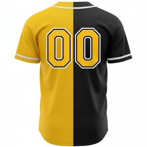 Maillot de baseball personnalisé avec corps uni et rayures simples sur les manches pour vêtements d'équipe et commandes OEM - Product Image 6
