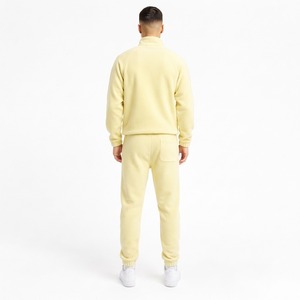 Conjunto Deportivo Personalizado con Logotipo para Hombre, Chaqueta con Cierre y Capucha de Forro Polar para Invierno, Pantalones de Chándal Largos hasta el Tobillo, Tejido Suave y Cálido, para Gimnasio y Entrenamiento - Product Image 3