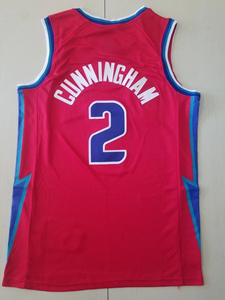 Vente en gros de produits de haute qualité de Detroit # 2 maillots de basket brodés Cade Cunningham, maillots personnalisés avec logo - Product Image 4