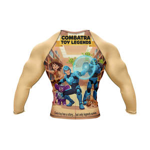 Men's Black Full <b>Sleeve</b> Rash Guard White Tribal Print Sublimation Quick Dry Compression Shirt For MMA BJJ Grappling Rash Guards - Product Image 2