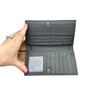 Cartera larga de piel de vaca tallada a mano Premium de Estilo Vintage para hombre con bloqueo RFID - Product Image 2