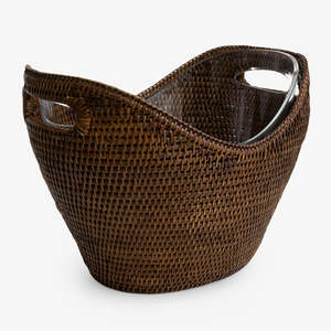 Seaux à glace en rotin de qualité supérieure moule seau refroidisseur de boissons personnalisé pour champagne vin whisky bière - Product Image 1