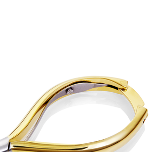 Gold Plated Handle Cuticle Nippers Double Spring Ultra Sharp Blades with Safety <b>Lock</b> Spa and Beauty Salon Instruments Manicure - Product Image 3