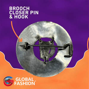 Broche Antiguo para Kilt de Hombre con Diseño de Cardo Escocés, 3 pulgadas (7 cm) de Diámetro - Product Image 6